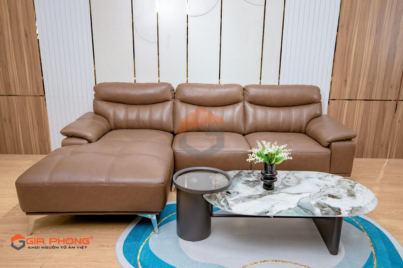 Ghế sofa da màu nâu - Tạo cảm giác sang trọng và tinh tế cho không gian sống