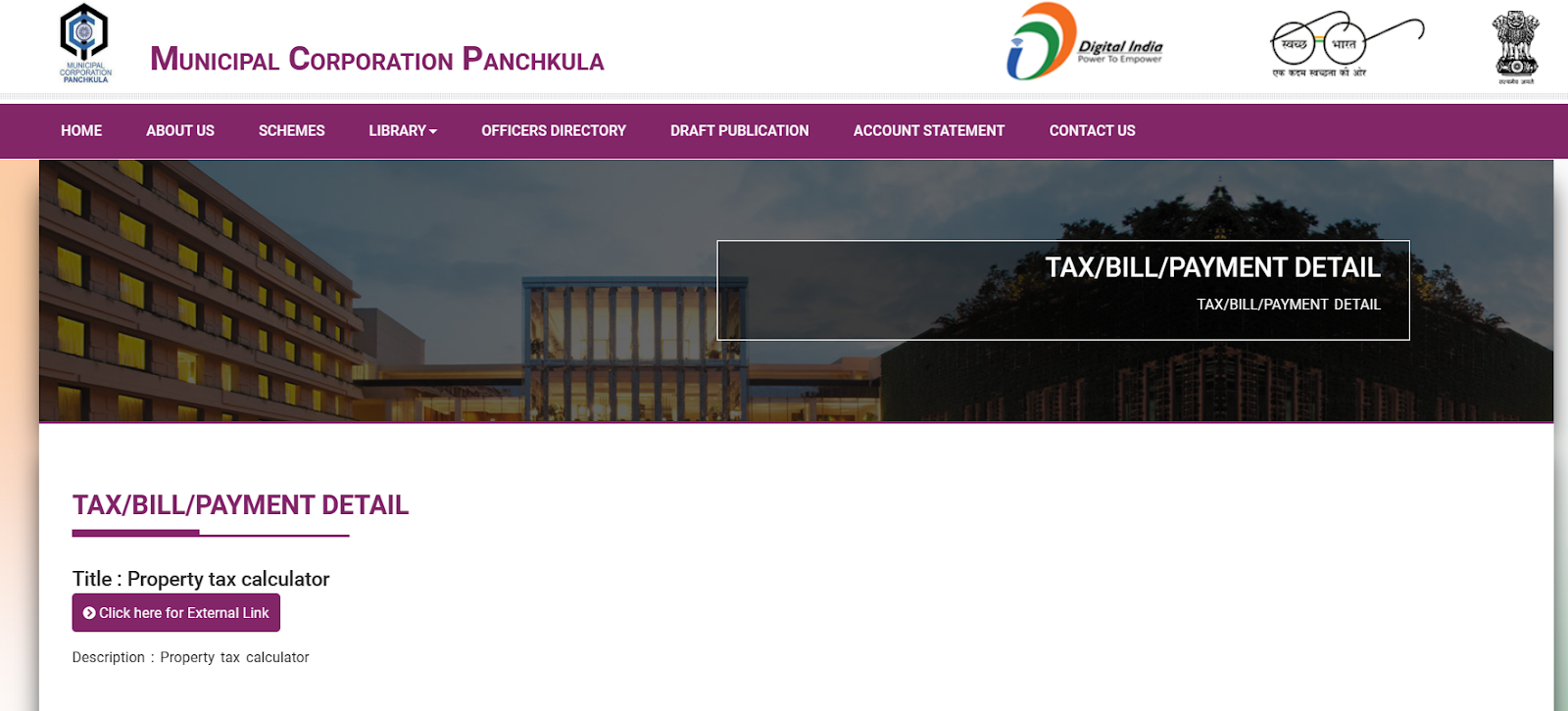 property tax panchkula