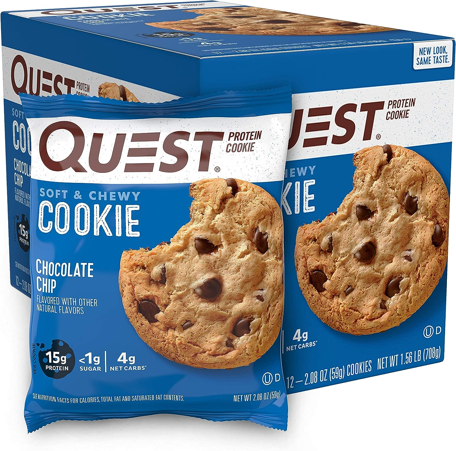 quest protein chocolate chip cookie
