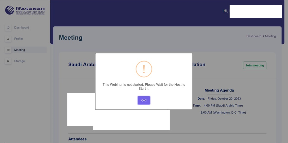 Faux Webinar Portal