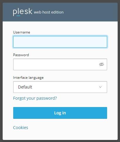 login to plesk 1