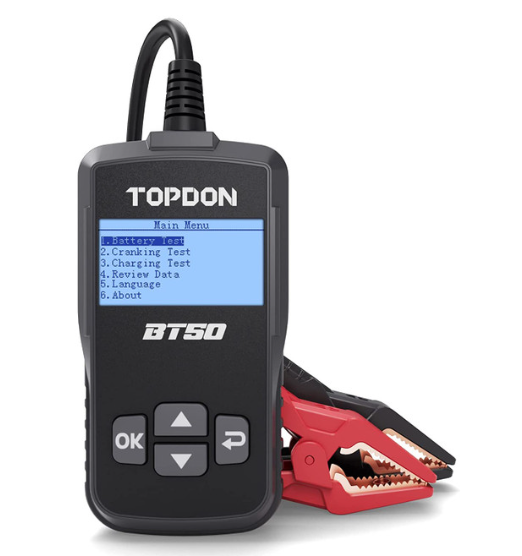 TOPDON BT50 BATTERY LOAD TESTER CRANKING AND CHARGING SYSTEM
