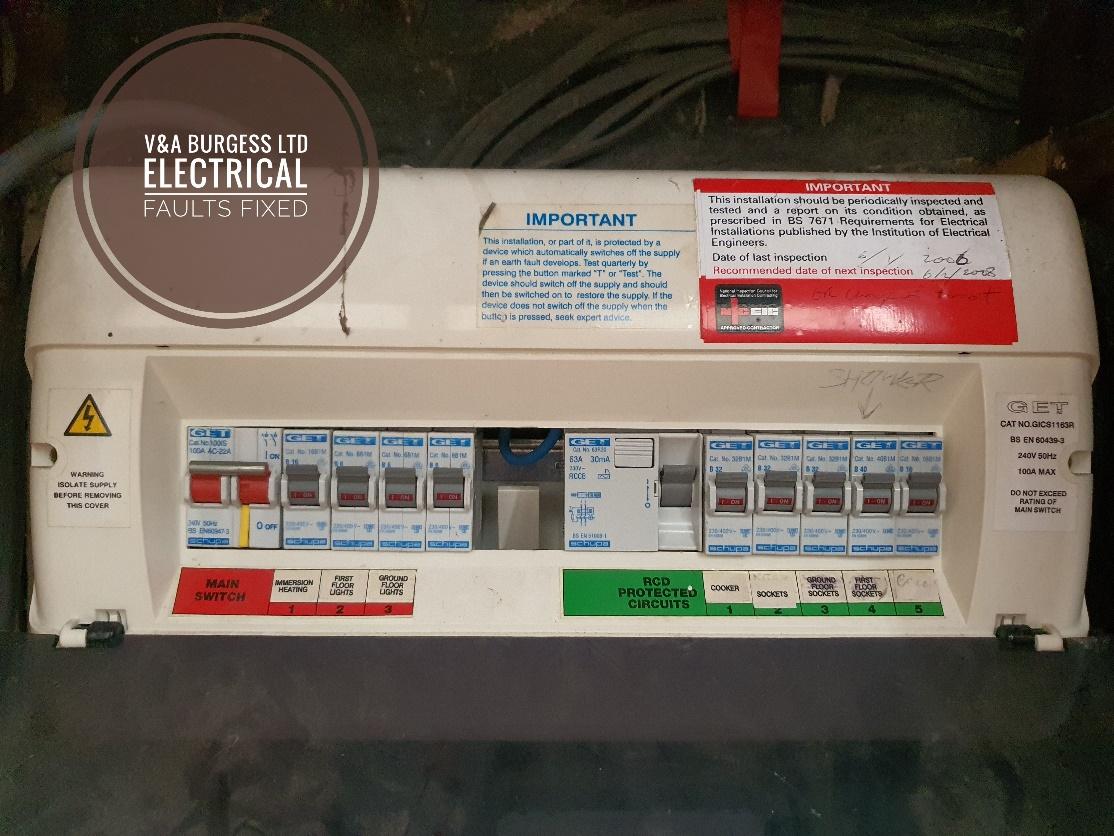 Electrical Faults Fixed Liverpool - Consumer Unit with a Large Hole 