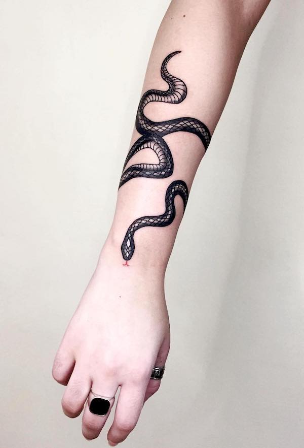 Wraparound Snake Tattoo