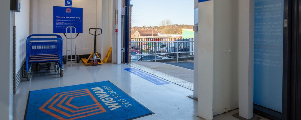 Entrance to a Wigwam Self Storage facility