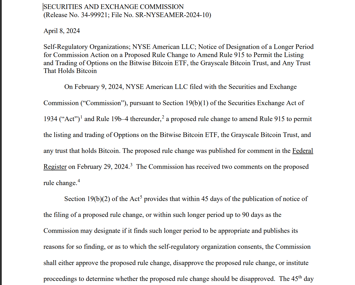 Securities And Exchange Commission Release Note