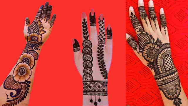 gol tikki mehndi design