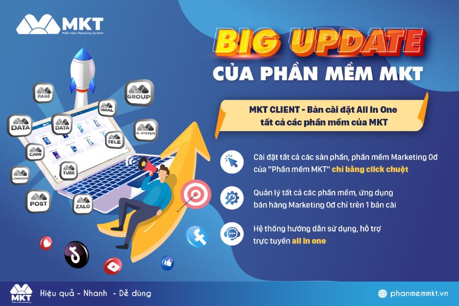 Phần mềm MKT Client - Big Update của Phần mềm MKT