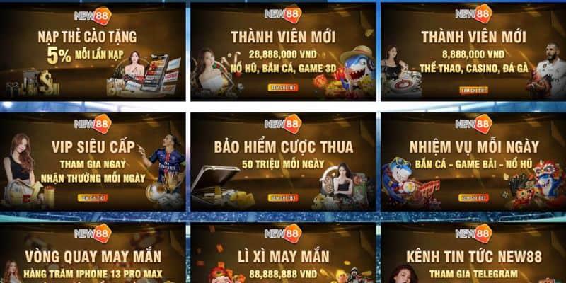 Có rất nhiều khuyến mãi dành cho game thủ bắn cá New88.