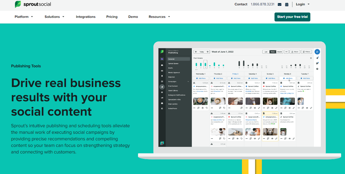 Drive real business results with your social content with Sprout Social