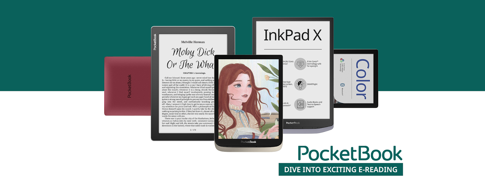 Máy đọc sách PocketBook đa dạng mẫu mã