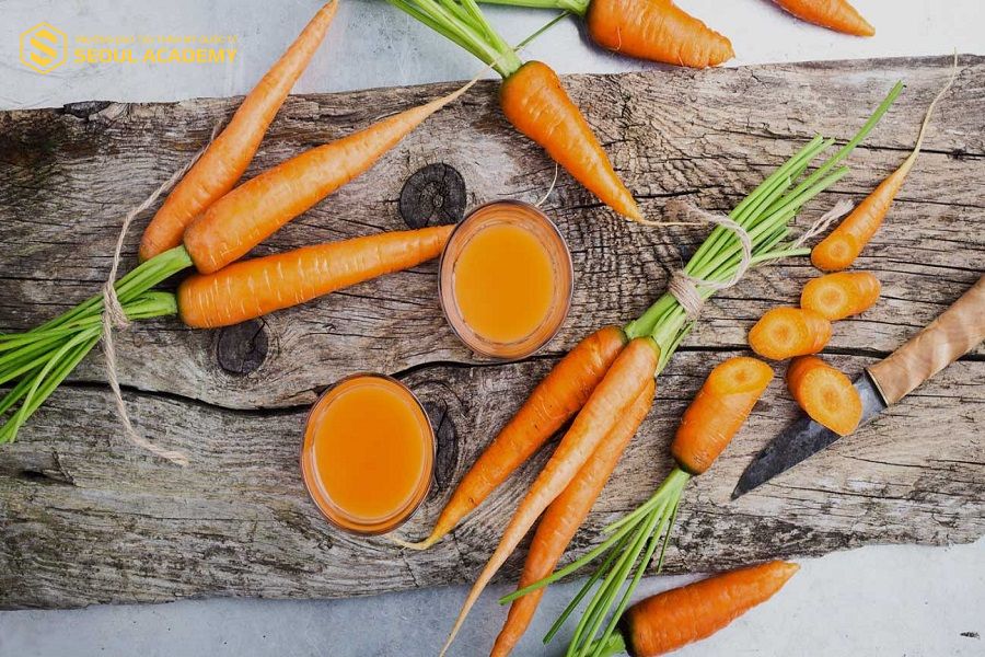Quả cà rốt có công dụng giúp chống nắng cho da cực kì hiệu quả