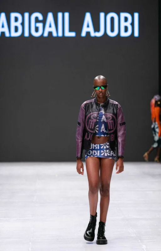 a piece from Abigail Ajobi's collection during Lagos Fashion Week 2023 runway show