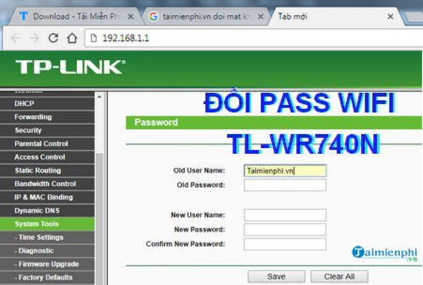 đổi mật khẩu wifi tp link tl wr740n - Hướng dẫn chi tiết đổi mật khẩu wifi TL-WR740N trên máy tính