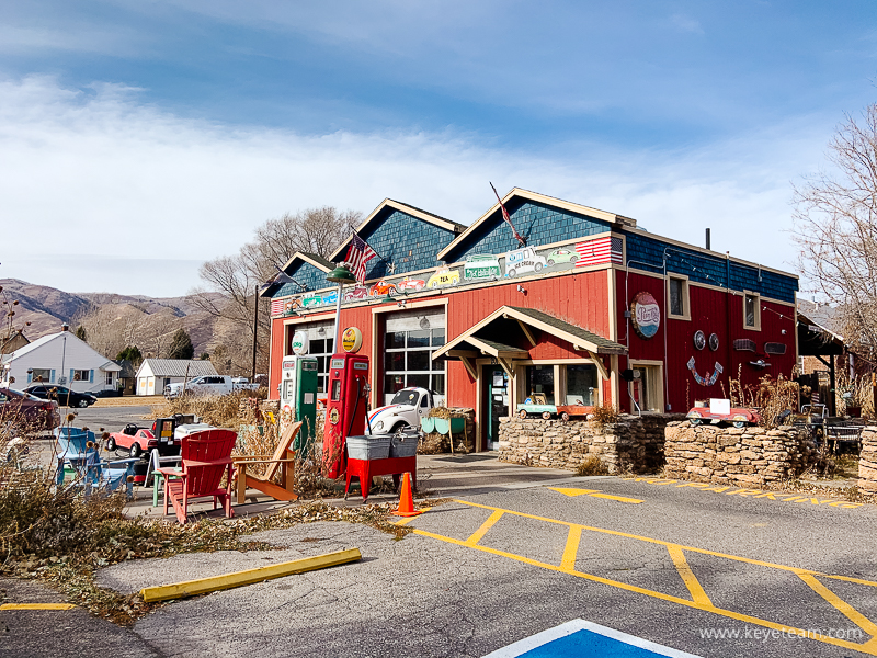 Image of Filler Up Coffee Station in Midway, Utah. Midway, Utah Homes For Sale.