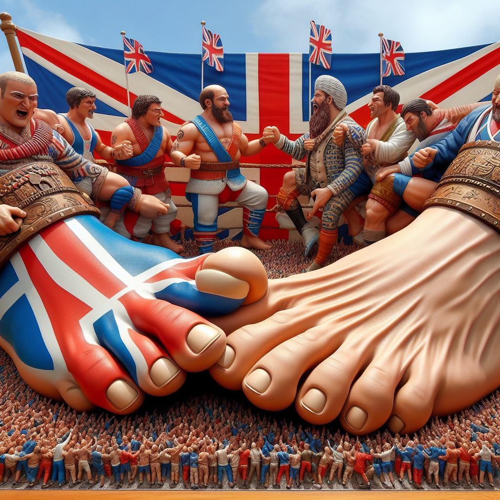 World Toe Wrestling Championship (Britain): Toe-to-Toe Battle