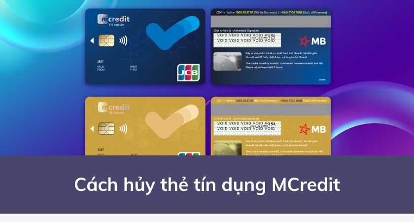 Cách hủy thẻ tín dụng Mcredit