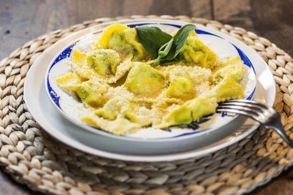 tortelli vegetarian dish of italy