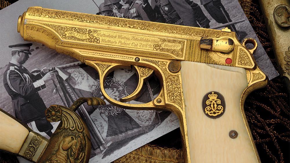A Romanian King's Controversial Gold-Plated Pistol Is Up for Auction – Robb  Report
