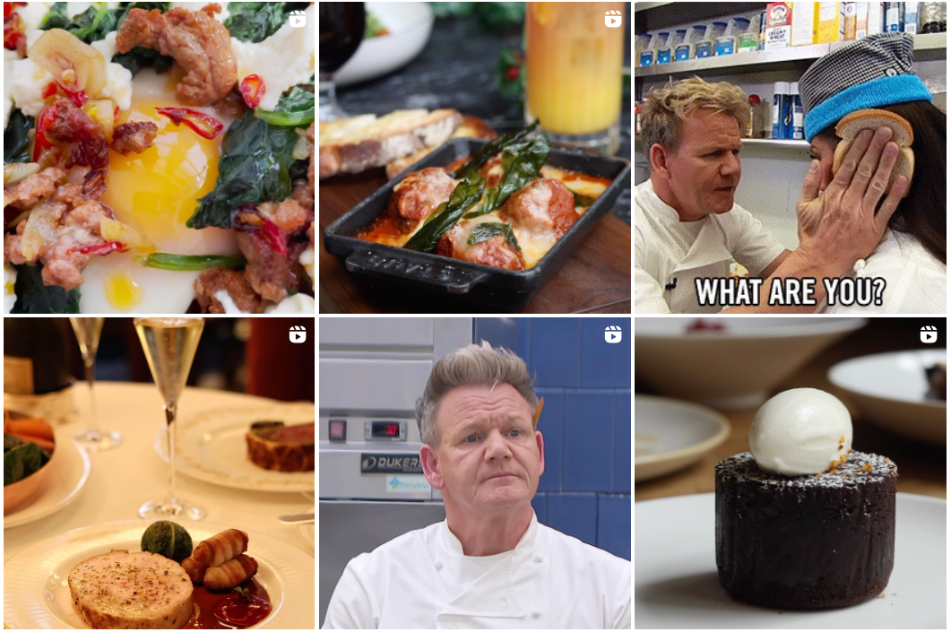 Gordon Ramsay social media account