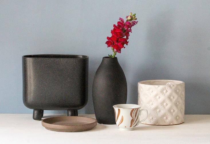 A selection of ceramic and porcelain vases