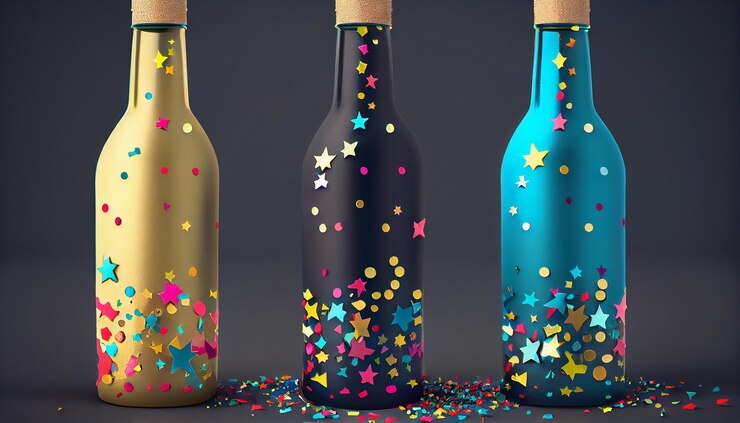 add glamour and marvelousness in wine bottles