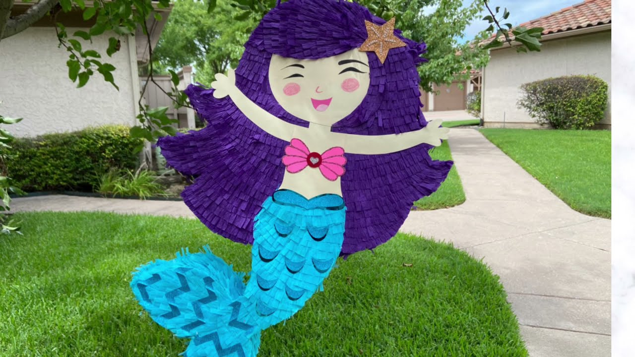 DIY Mermaid Piñata | How To Make A Pinata At Home | Mermaid Theme Party  Ideas - YouTube