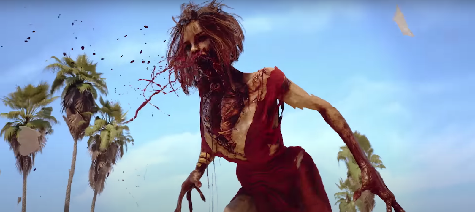 A screenshot of a zombie from the trailer for Dead Island 2