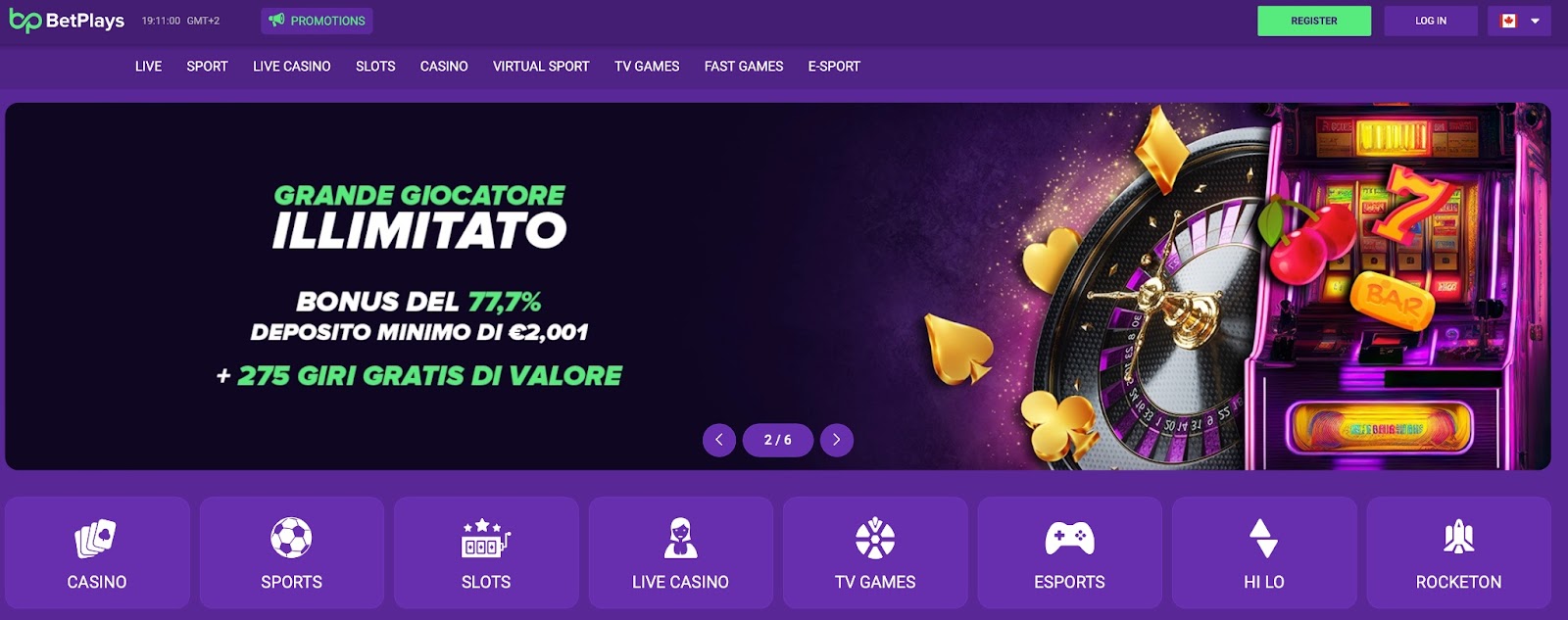 BetPLays propone tantissimi giochi di casino, anche dal vivo