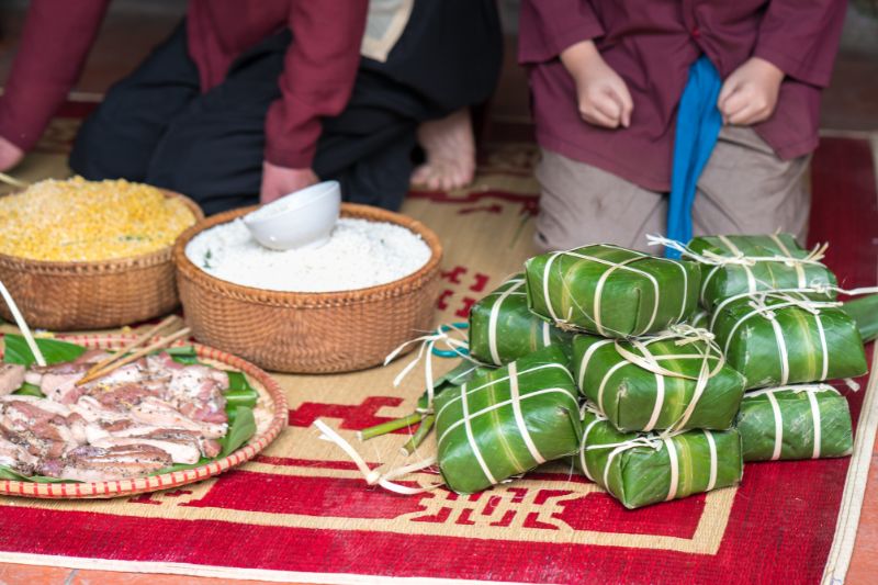 gói bánh chưng 