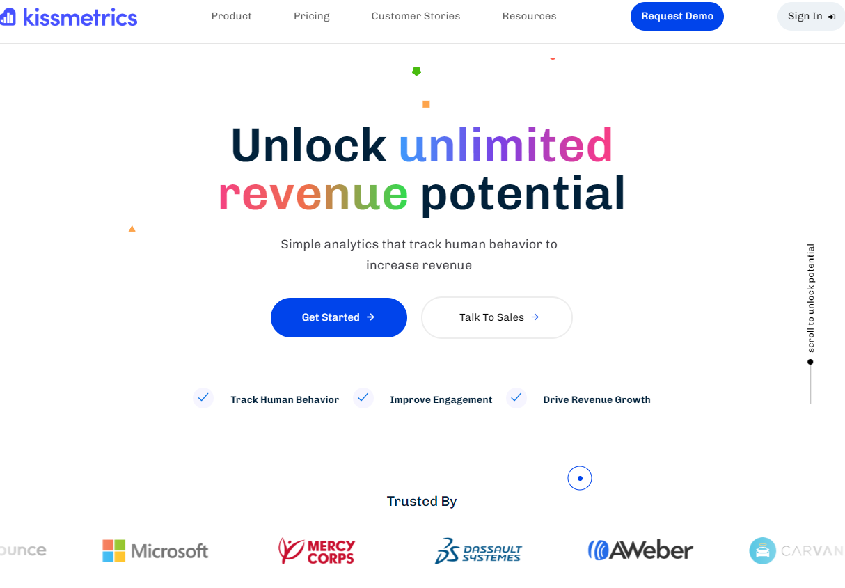 Kissmetrics: Unlock unlimited revenue potential