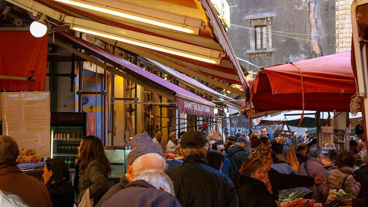 People in a Market