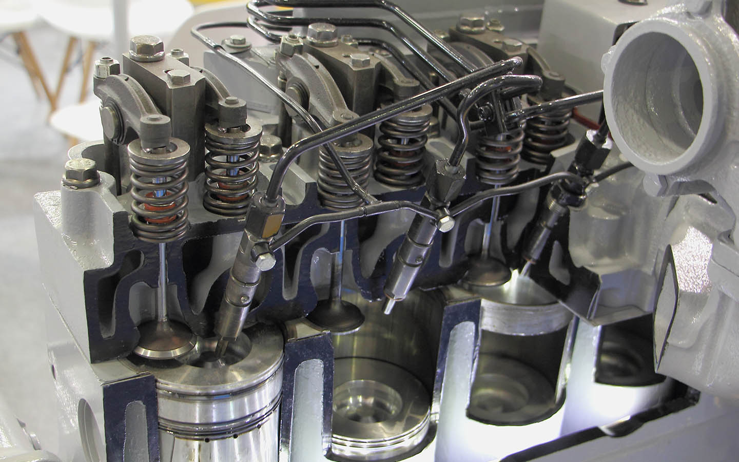 Cylinder Head Parts such as a camshaft