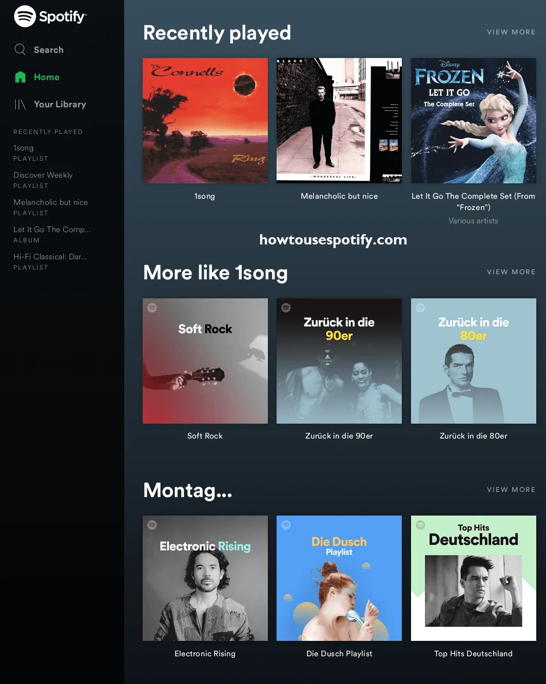 How to use the Spotify web player