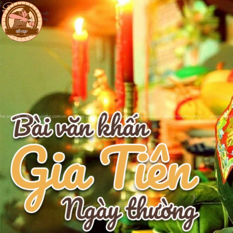  Bài mẫu văn khấn bàn thờ gia tiên ngày thường