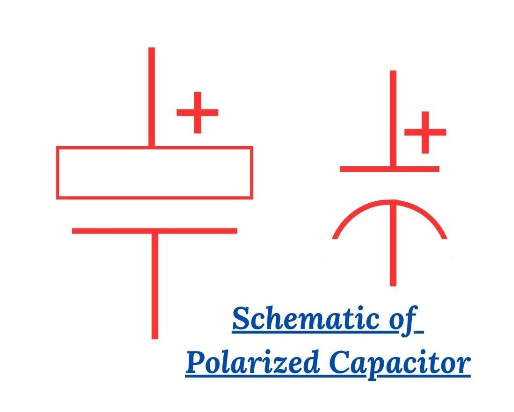 Schematic of Polarized Capacitor