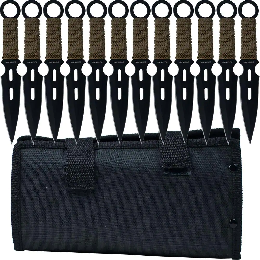 Black Dragon Throwing Knives - Dragon Throwing Knife Set - Clip Point Knife  Thrower Sets