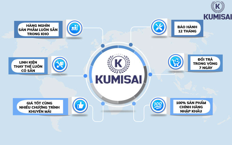 Mua dây xả nước máy hút bụi công nghiệp tại KUMISAI VIỆT NAM để được đảm bảo chất lượng tốt nhất