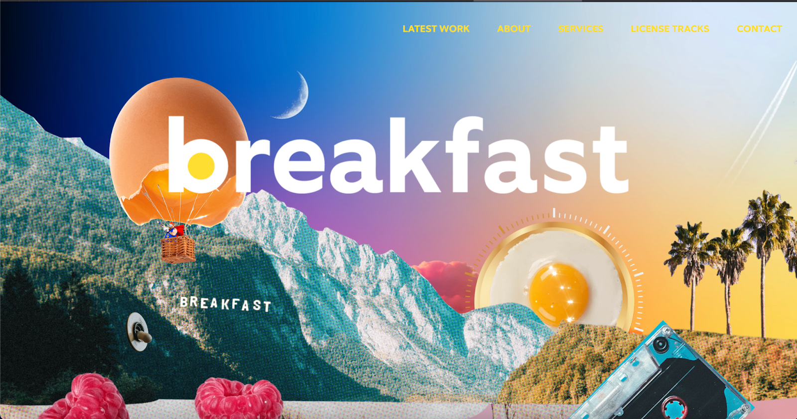 Informational Website Examples, We Are Breakfast