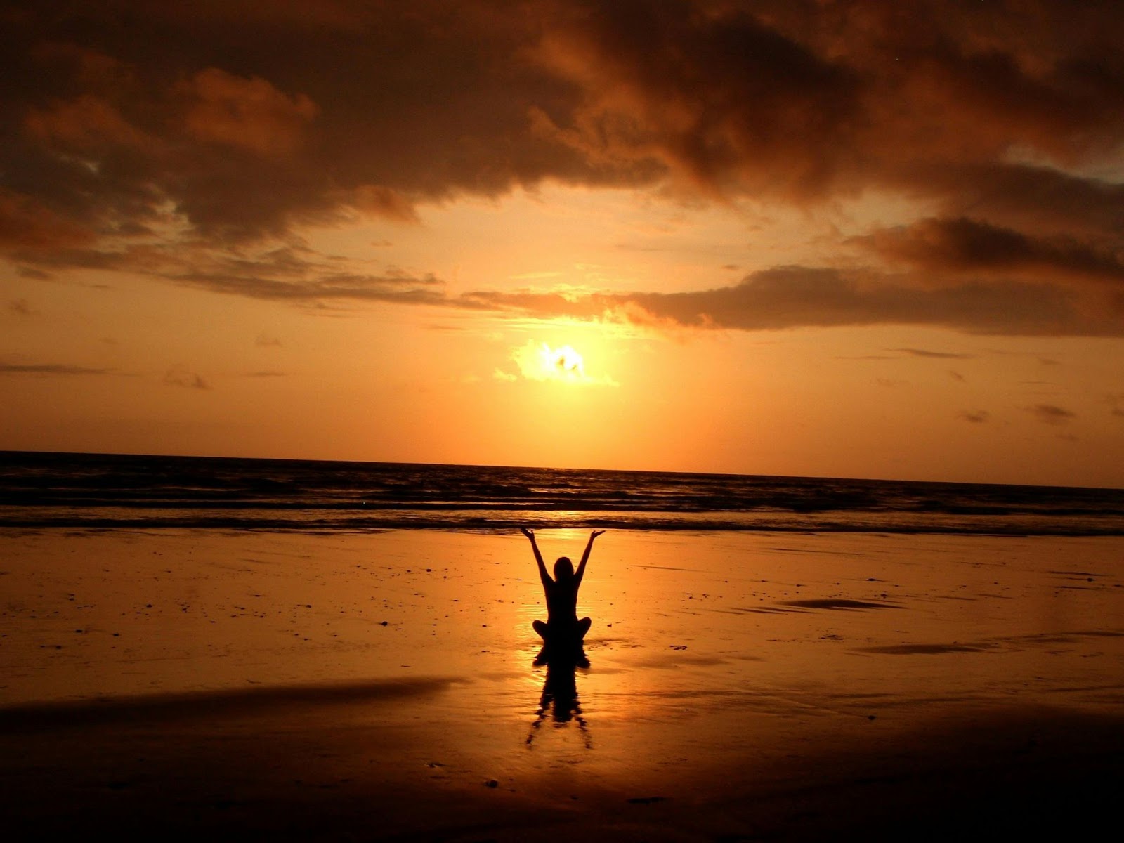 Practicing emotional regulation through meditation on the beach