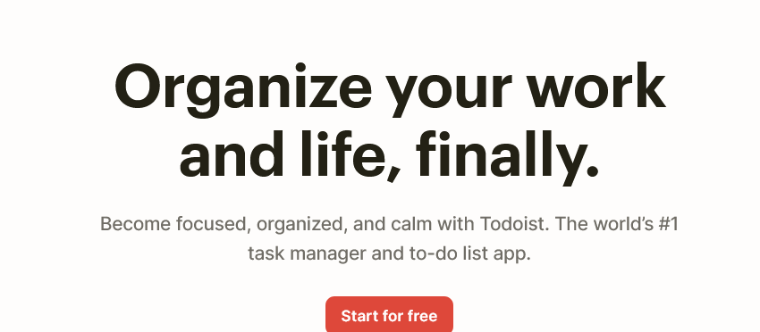 Image showing Todoist as workflow software for project management