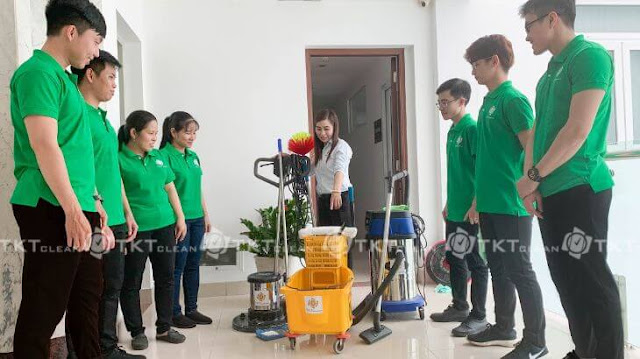 Quy trình đào tạo kỹ năng giám sát vệ sinh tòa nhà của TKT Clean