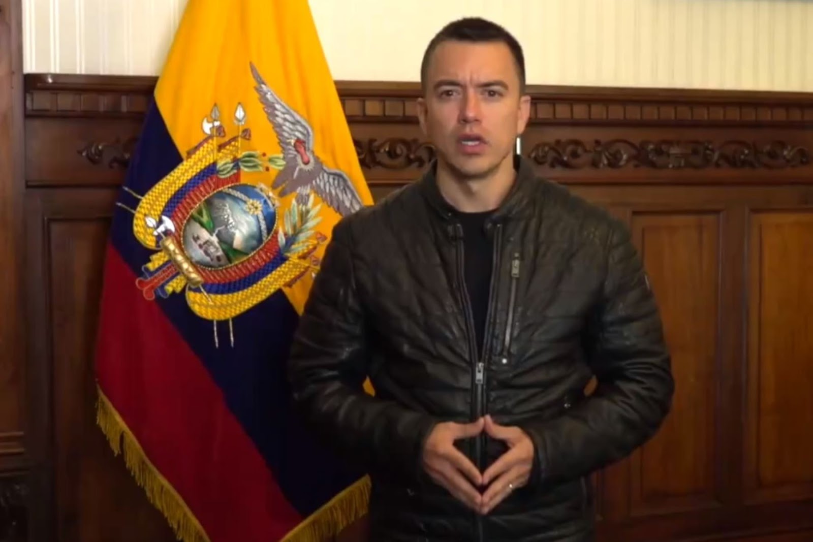 Mensaje a la nación del presidente de Ecuador, Daniel Noboa. Imagen: Captura de video/X.