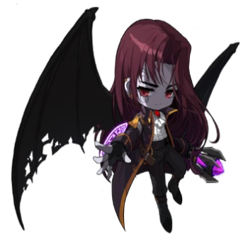 Promotional artwork of the Demon Slayer from MapleStory.
