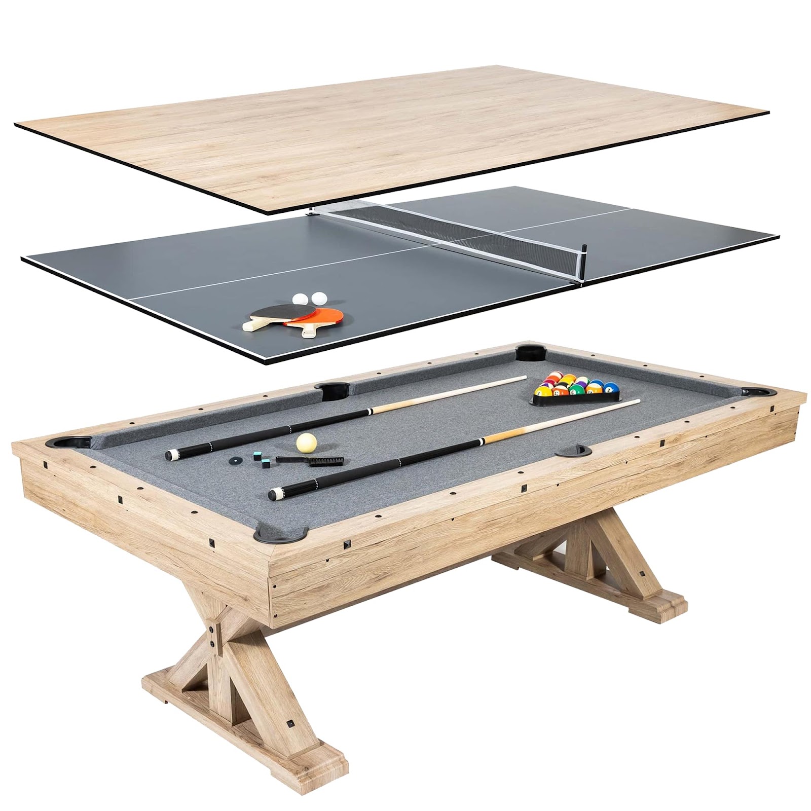 Freetime Fun Rockford 7ft Combination Game Table