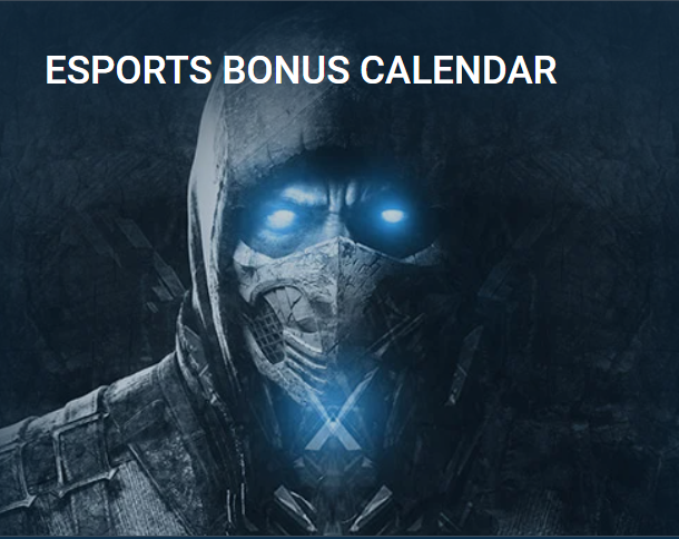 esports bonus calendar at 1xbet online casino