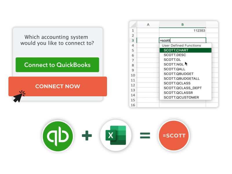 showing a seamless alternative to a Quickbooks export to Excel 