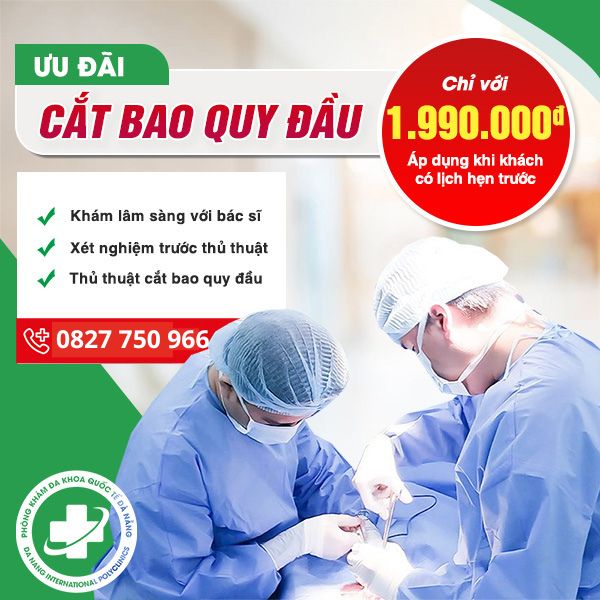 Gói khám cắt bao quy đầu Đà Nẵng