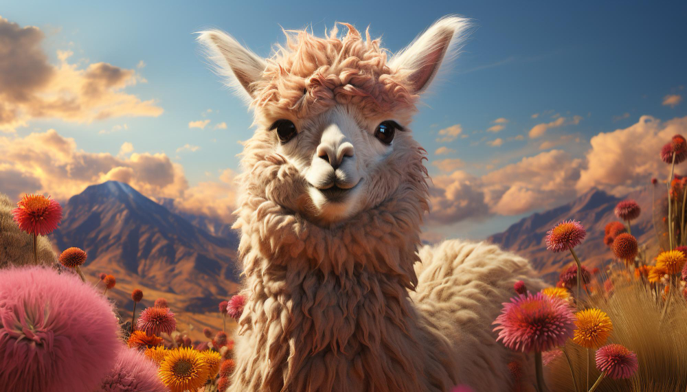 Llama 3: ilustração de uma alpaca