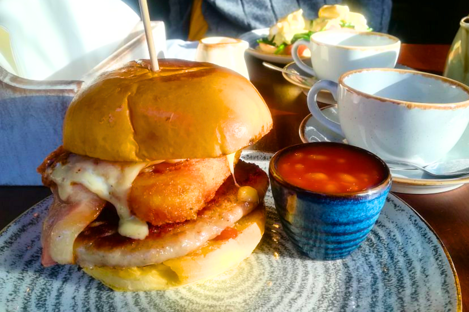 Try a breakfast burger at this breakfast location in Liverpool